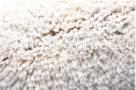 Microfiber Soft Shaggy Carpet Ivory Color